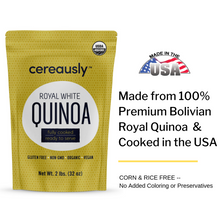 Load image into Gallery viewer, Fully Cooked Organic White Quinoa (2 LB Pouch)