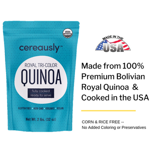 Fully Cooked Organic Tri-Color Quinoa (2 LB Pouch)
